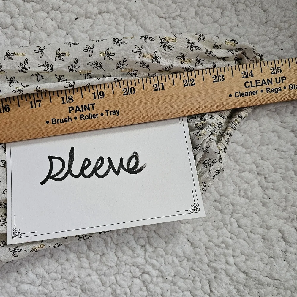 Old Navy Cream Boho Maxi Dress with Tiny Floral Print Siz3 3X - Picture 11 of 11